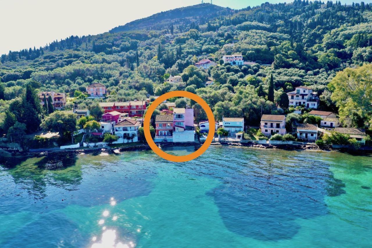 Seafront Villa Ourania Mesongi Exterior photo